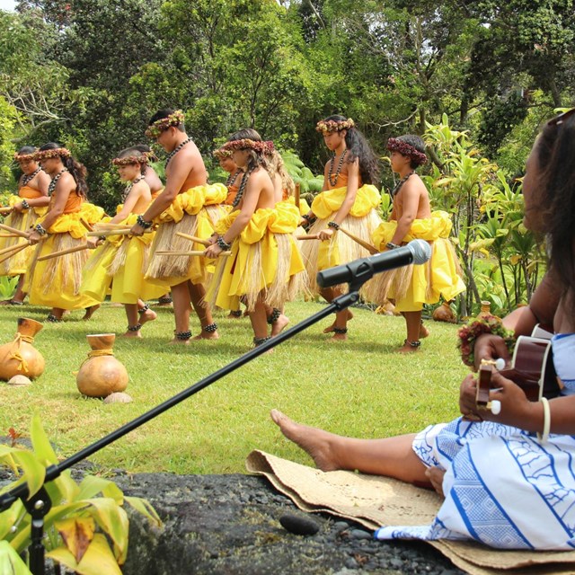 Dancers in native dress